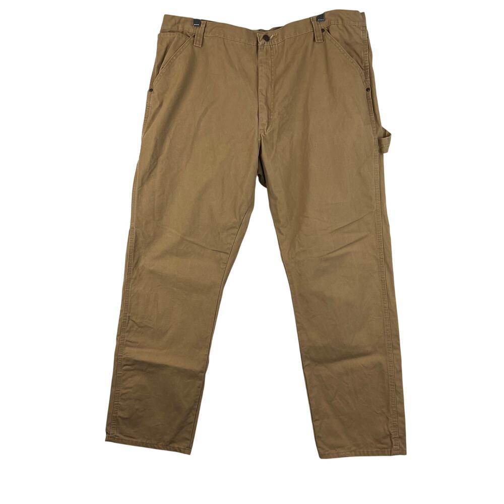 Wrangler Pants Mens 42x32 Carpenter Utility Workwear Khakis Denim‎ 100% Cotton